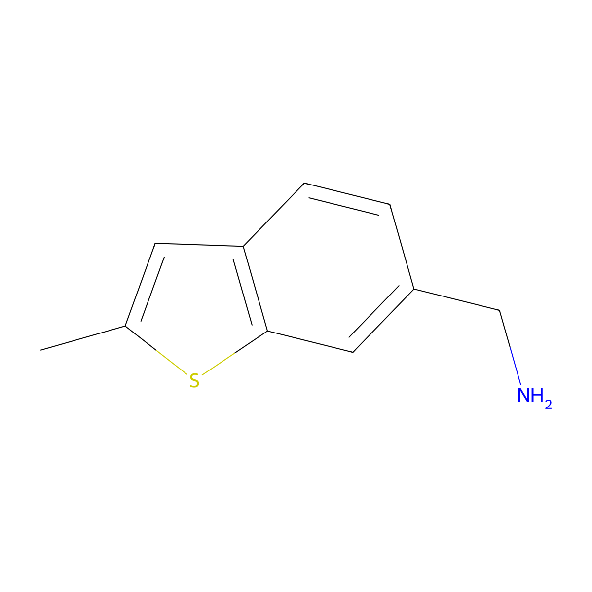 1-(2-Methyl-1-benzothiophen-6-yl)methanamine molecular structure, CAS 1554004-23-7