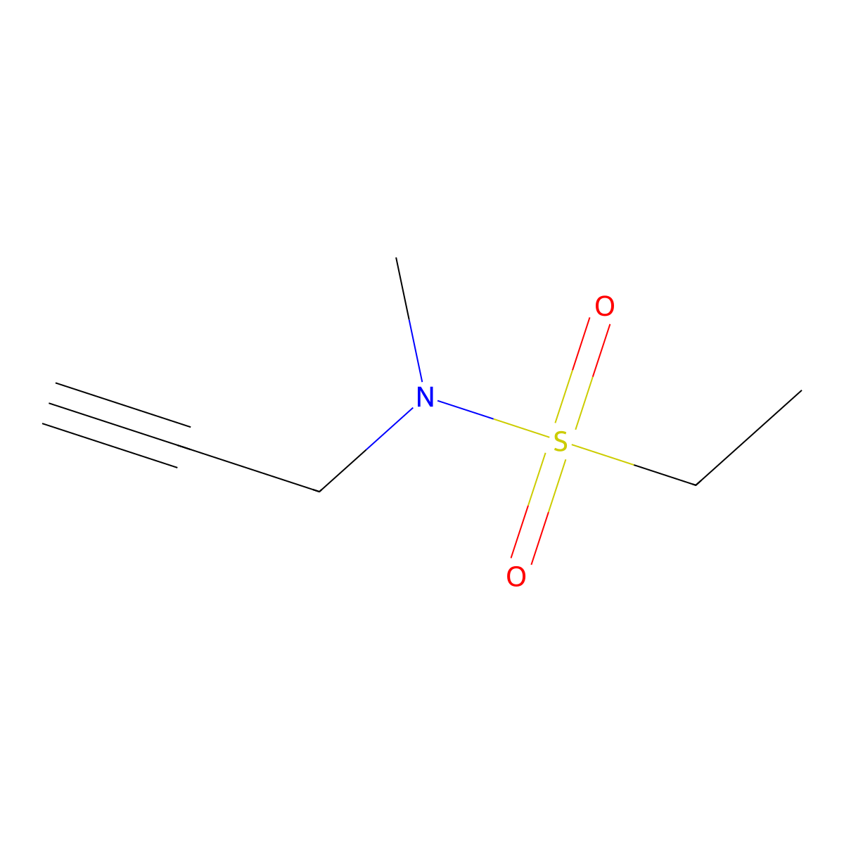 N-methyl-N-(prop-2-yn-1-yl)ethane-1-sulfonamide molecular structure, CAS 1554015-54-1
