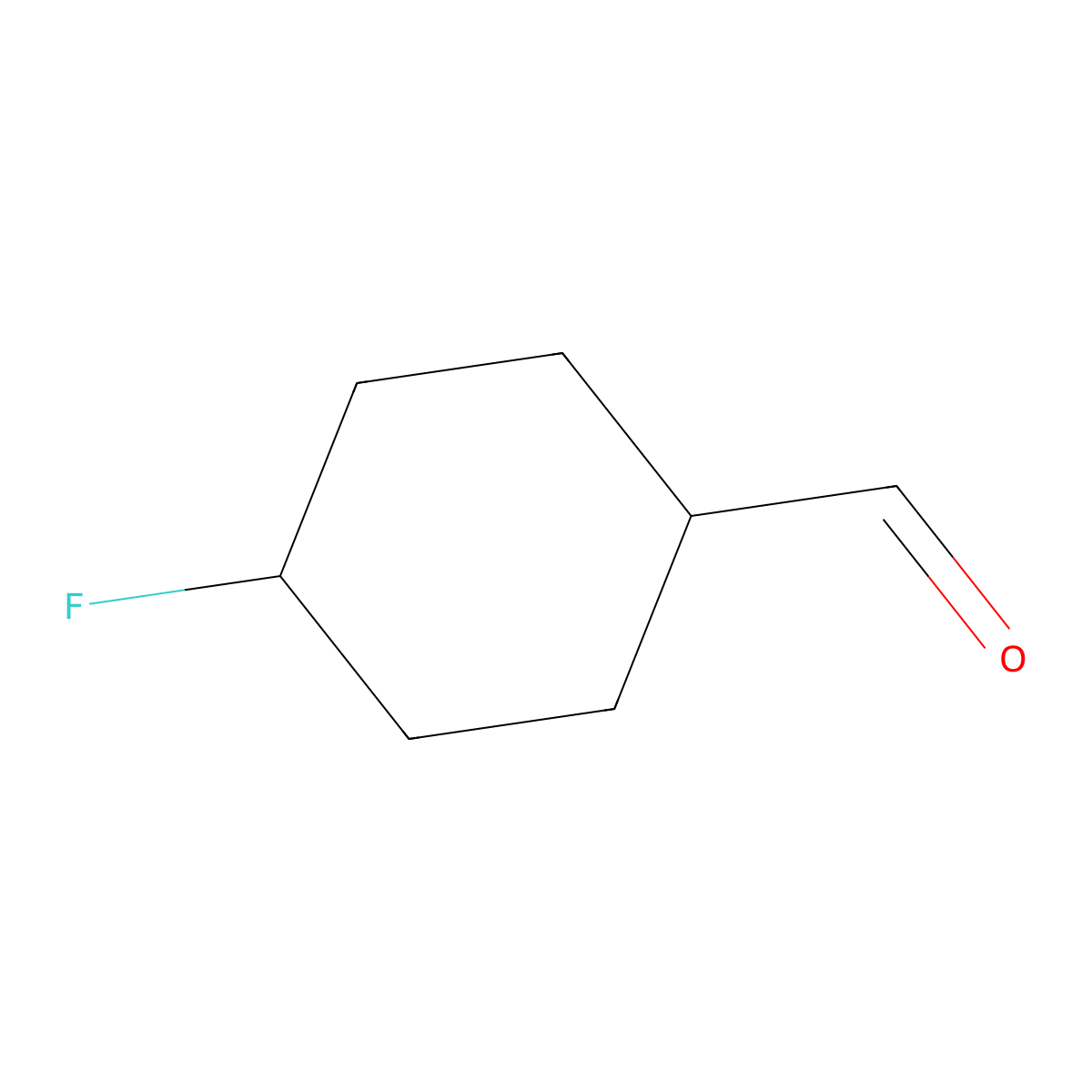 4-Fluorocyclohexanecarbaldehyde molecular structure, CAS 1554041-53-0