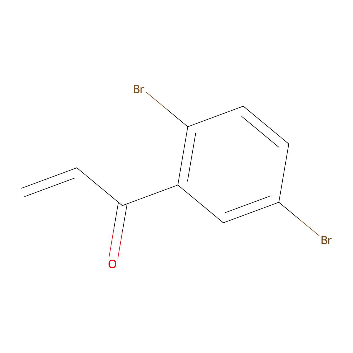 1-(2,5-Dibromophenyl)prop-2-en-1-one molecular structure, CAS 1554085-20-9