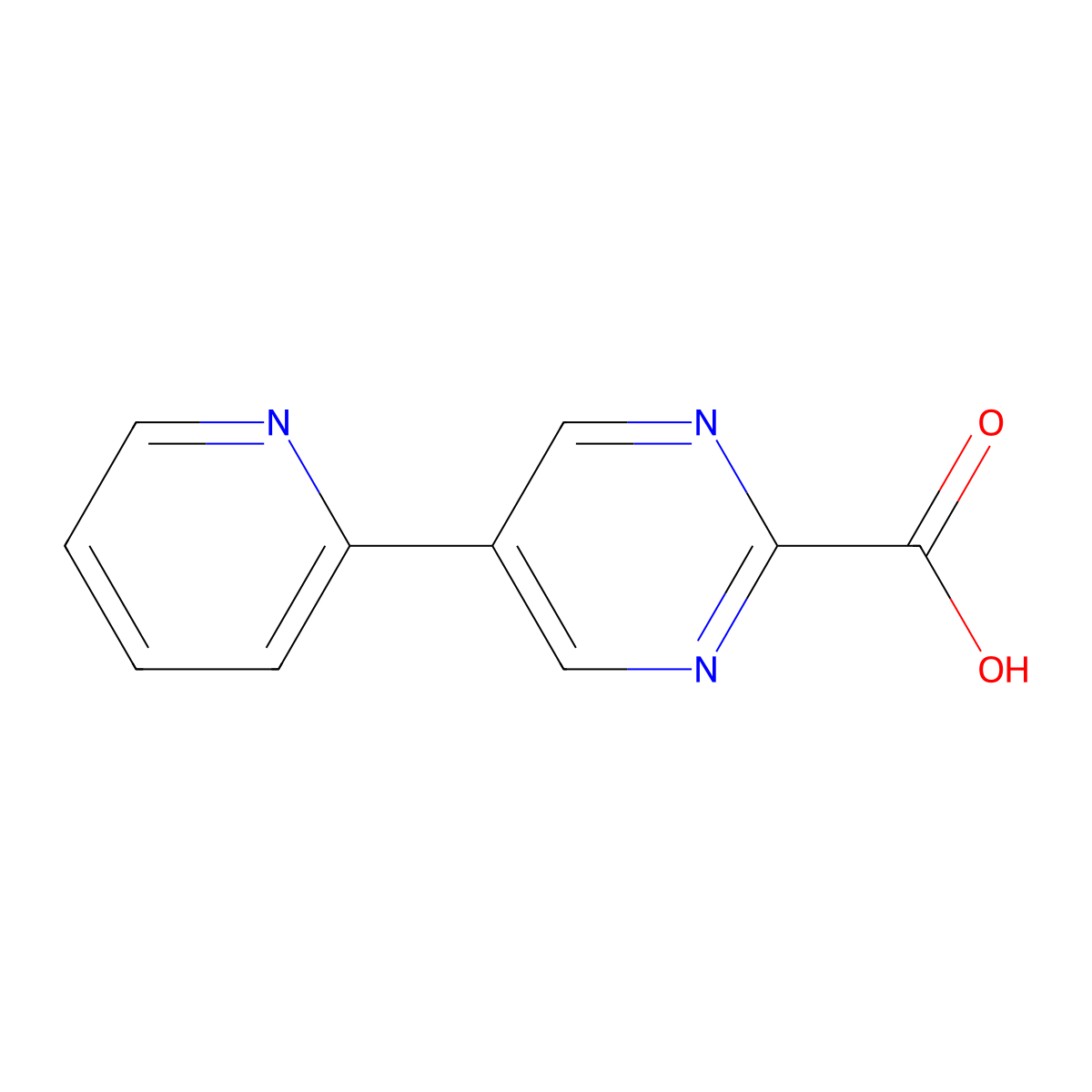 5-(Pyridin-2-yl)pyrimidine-2-carboxylicacid molecular structure, CAS 1554087-12-5