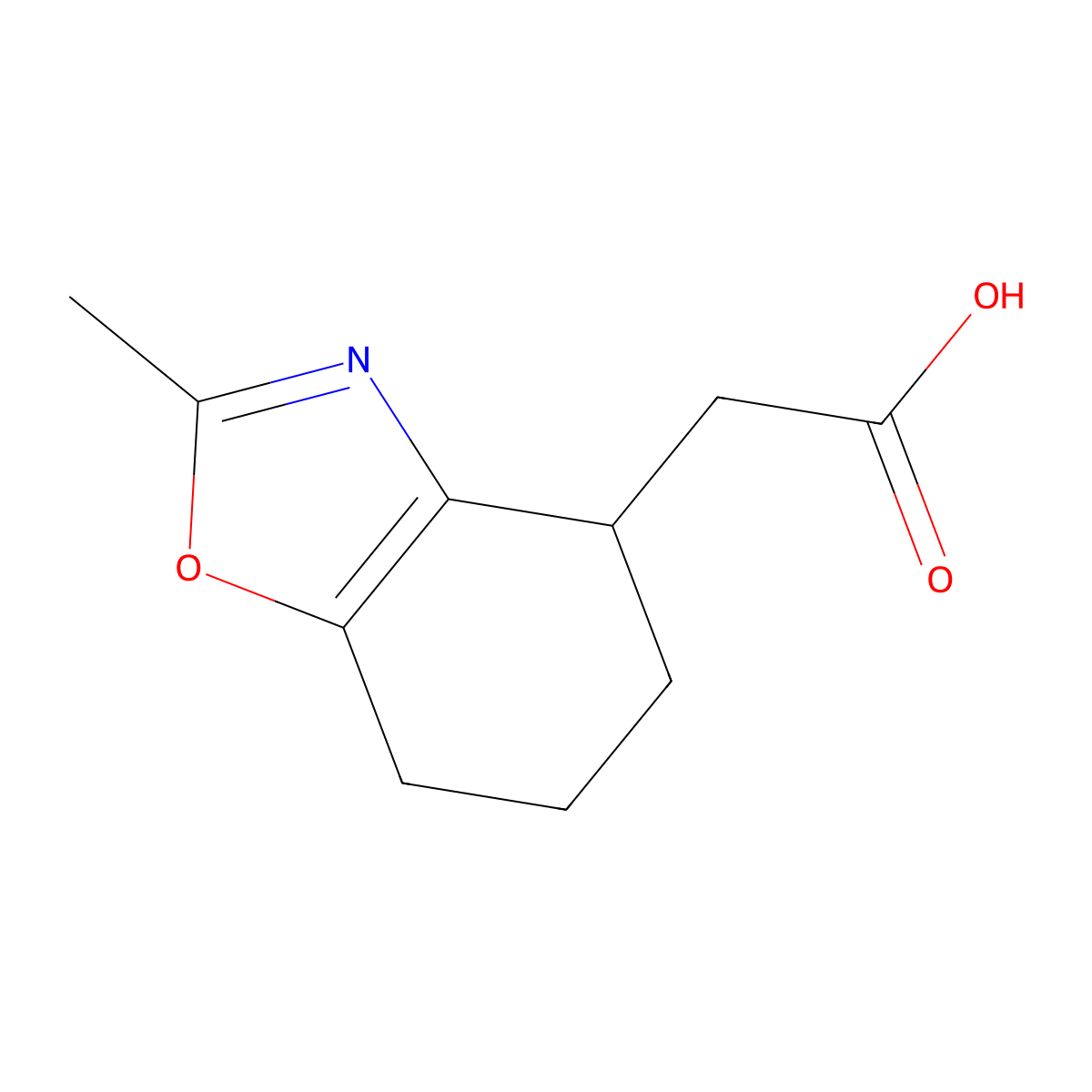 2-(2-Methyl-4,5,6,7-tetrahydro-1,3-benzoxazol-4-yl)acetic acid molecular structure, CAS 1554107-83-3