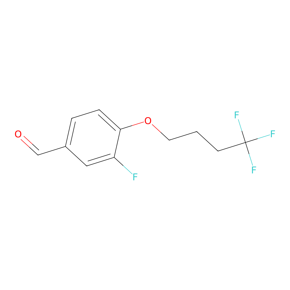 3-Fluoro-4-(4,4,4-trifluorobutoxy)benzaldehyde molecular structure, CAS 1554115-13-7