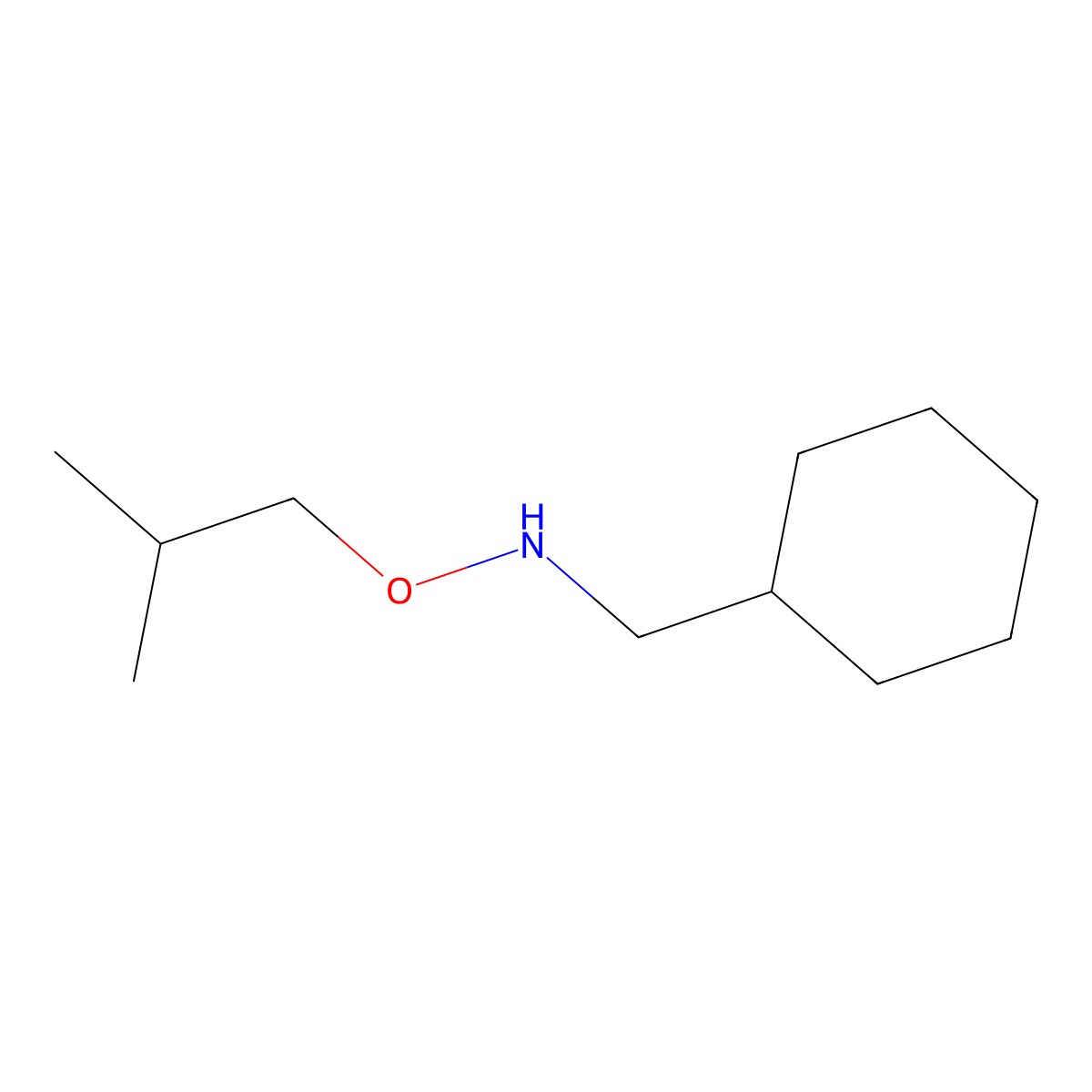 (Cyclohexylmethyl)(2-methylpropoxy)amine molecular structure, CAS 1554115-60-4