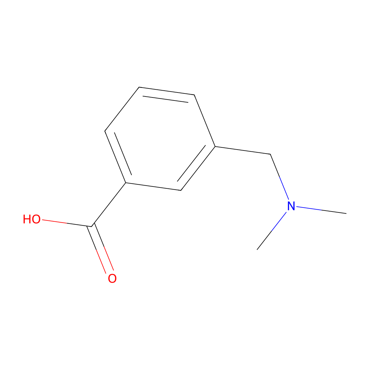 3-((Dimethylamino)methyl)benzoic acid molecular structure, CAS 155412-73-0