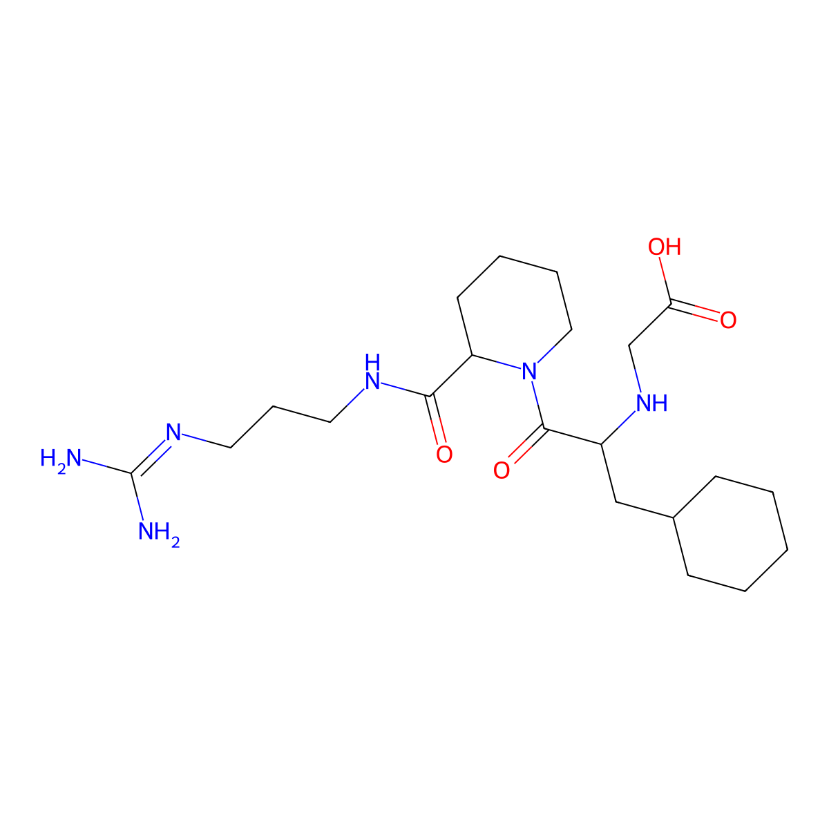 Inogatran molecular structure, CAS 155415-08-0