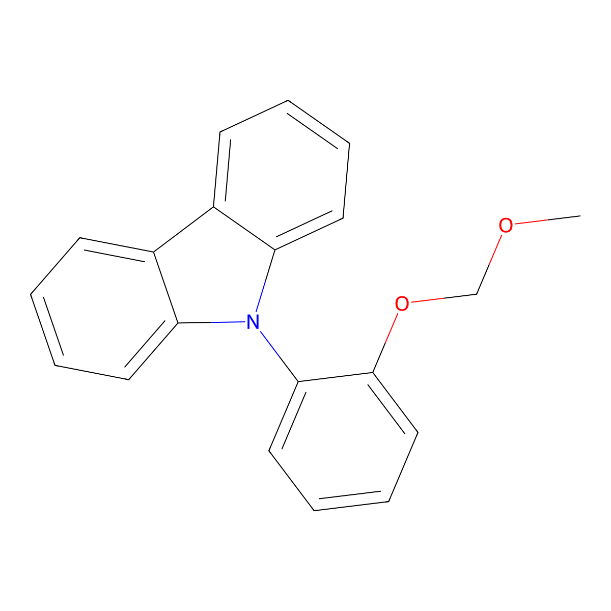 9H-Carbazole, 9-[2-(methoxymethoxy)phenyl]- molecular structure, CAS 1554162-51-4