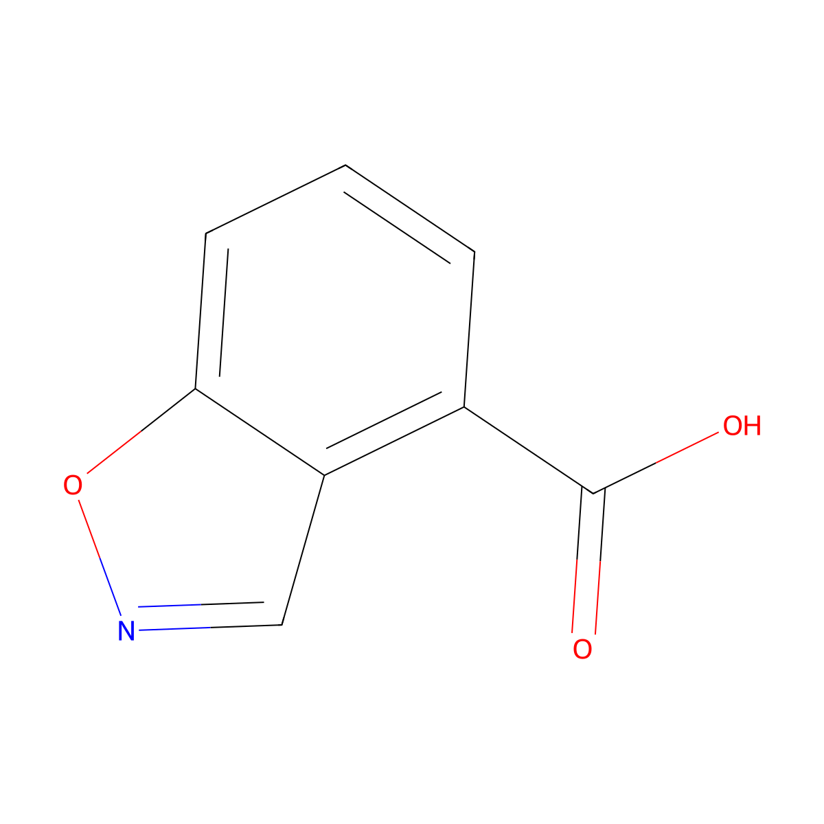 Benzo[d]isoxazole-4-carboxylic acid molecular structure, CAS 1554164-82-7