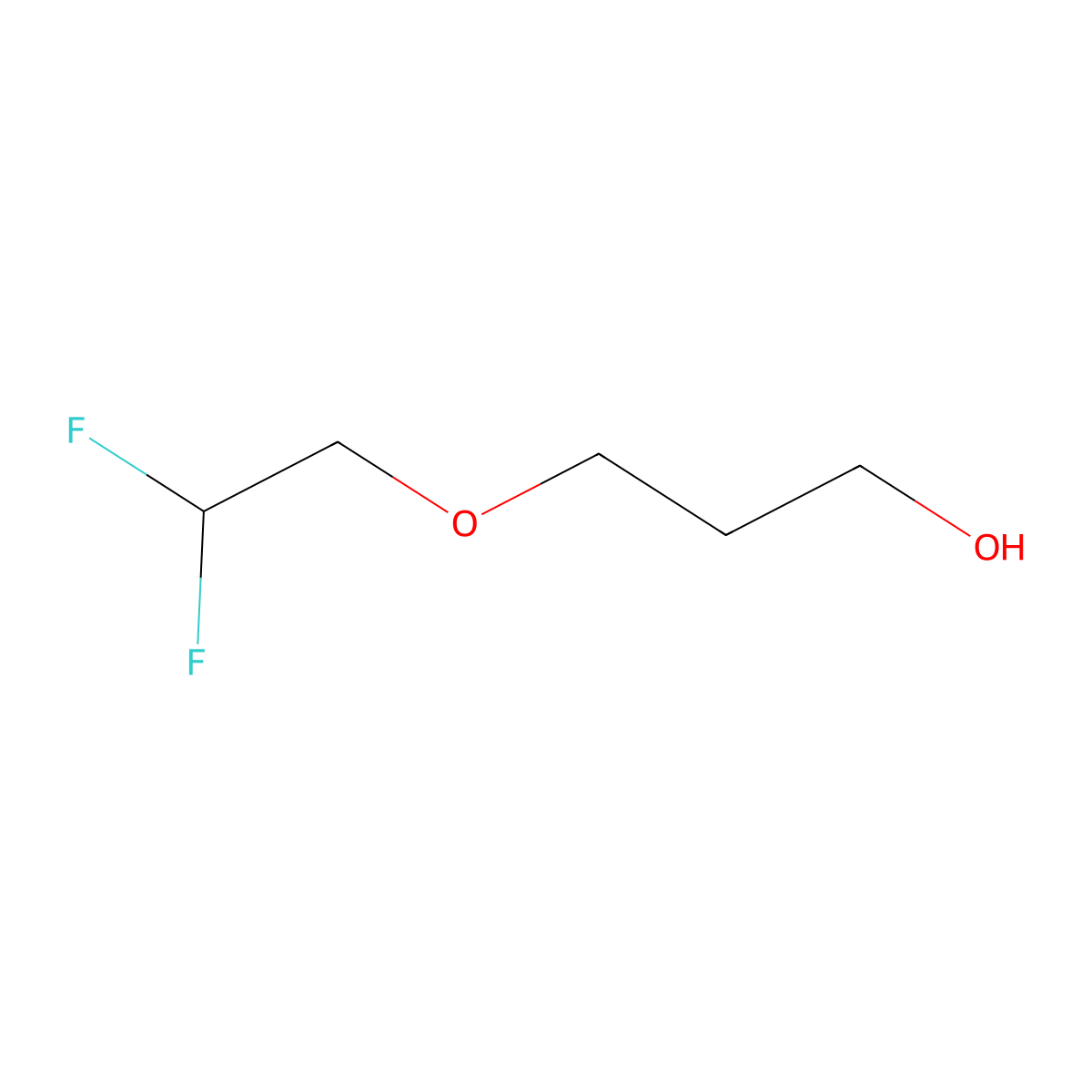 3-(2,2-Difluoroethoxy)propan-1-ol molecular structure, CAS 1554181-29-1