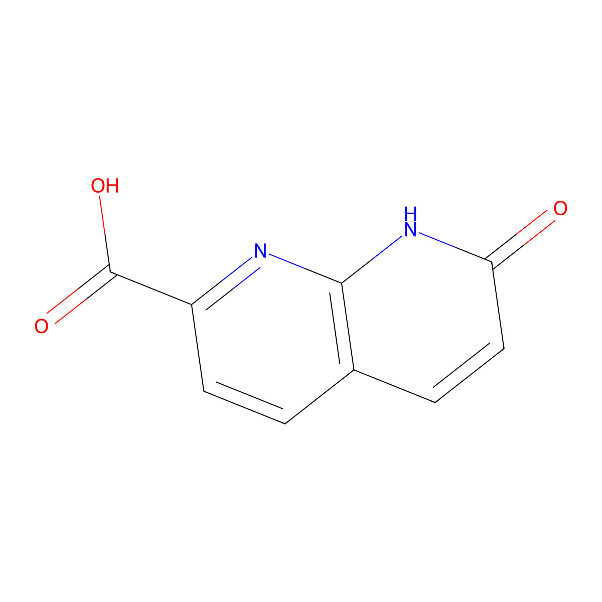 7-Oxo-7,8-dihydro-1,8-naphthyridine-2-carboxylic acid molecular structure, CAS 1554186-18-3