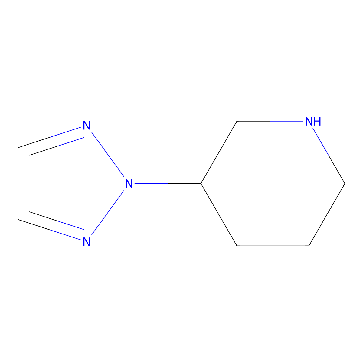 3-(2H-1,2,3-Triazol-2-yl)piperidine molecular structure, CAS 1554196-84-7