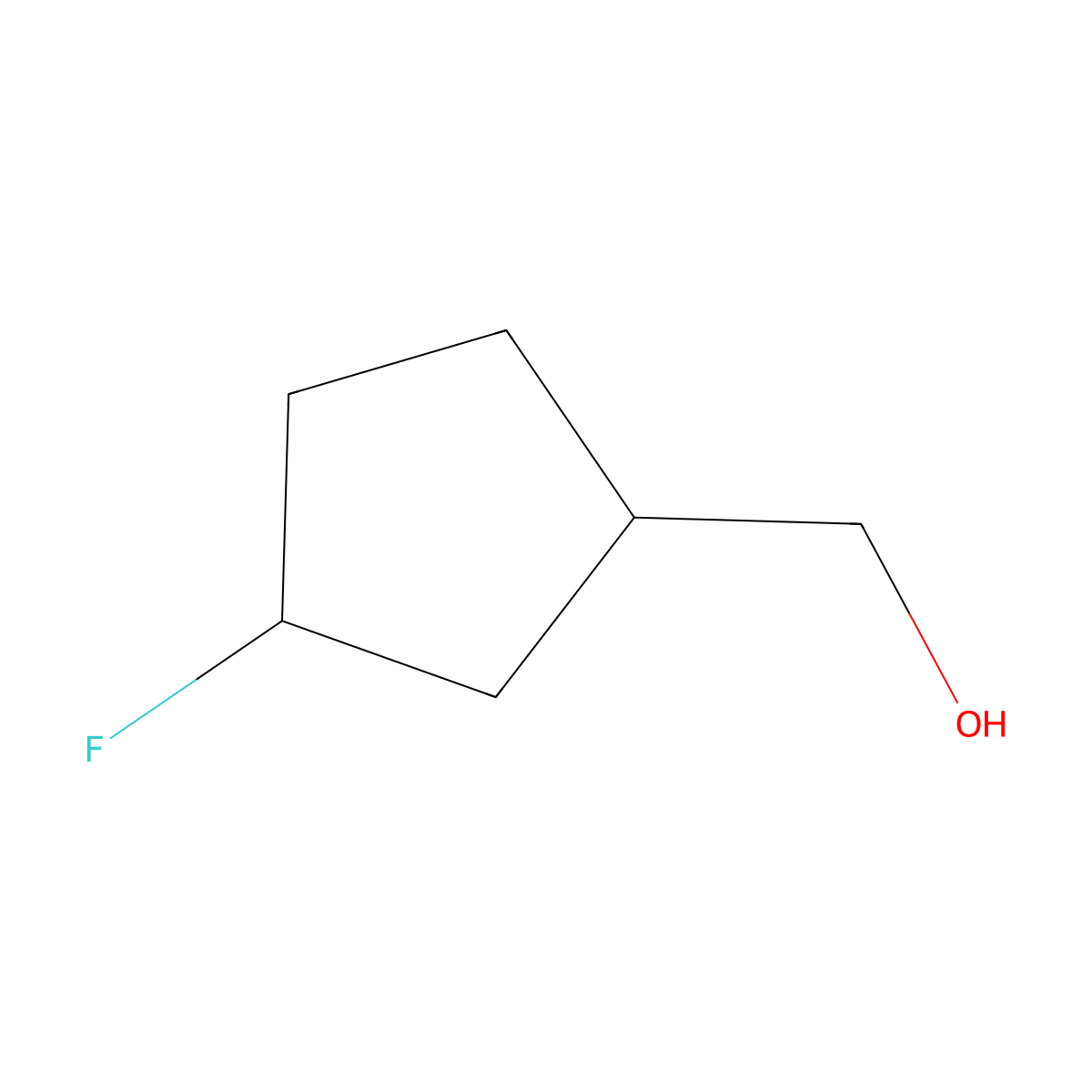 (3-Fluorocyclopentyl)methanol molecular structure, CAS 1554199-56-2