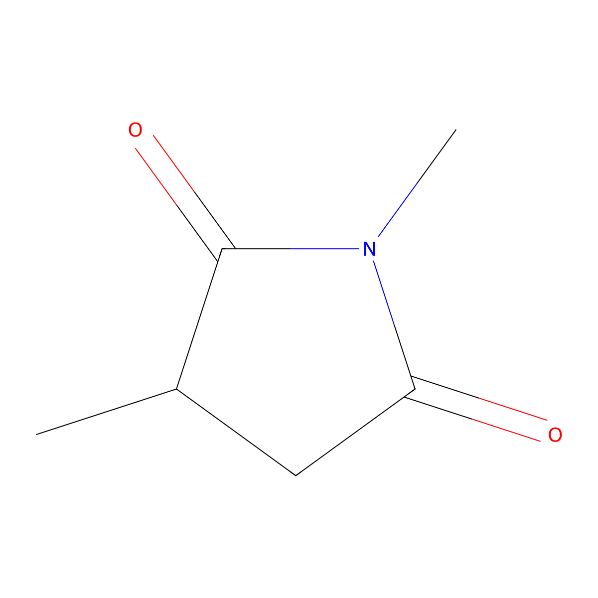 1,3-Dimethylpyrrolidine-2,5-dione molecular structure, CAS 15542-96-8