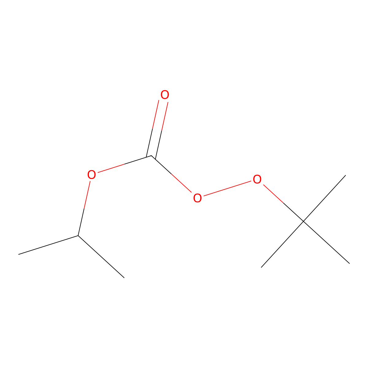 Tert-butyl peroxyisopropyl carbonate molecular structure, CAS 155420-96-5