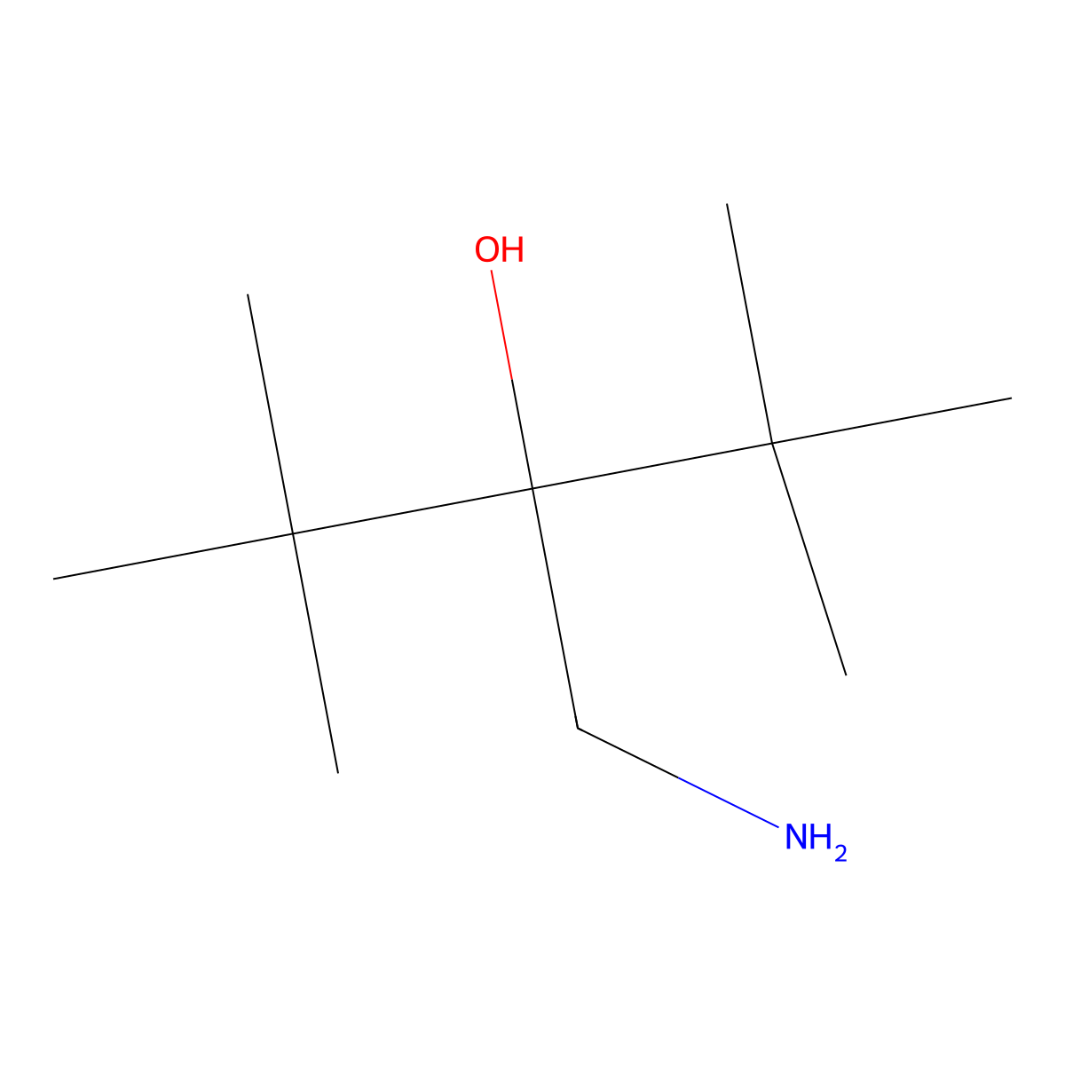 3-(Aminomethyl)-2,2,4,4-tetramethylpentan-3-ol molecular structure, CAS 1554215-24-5