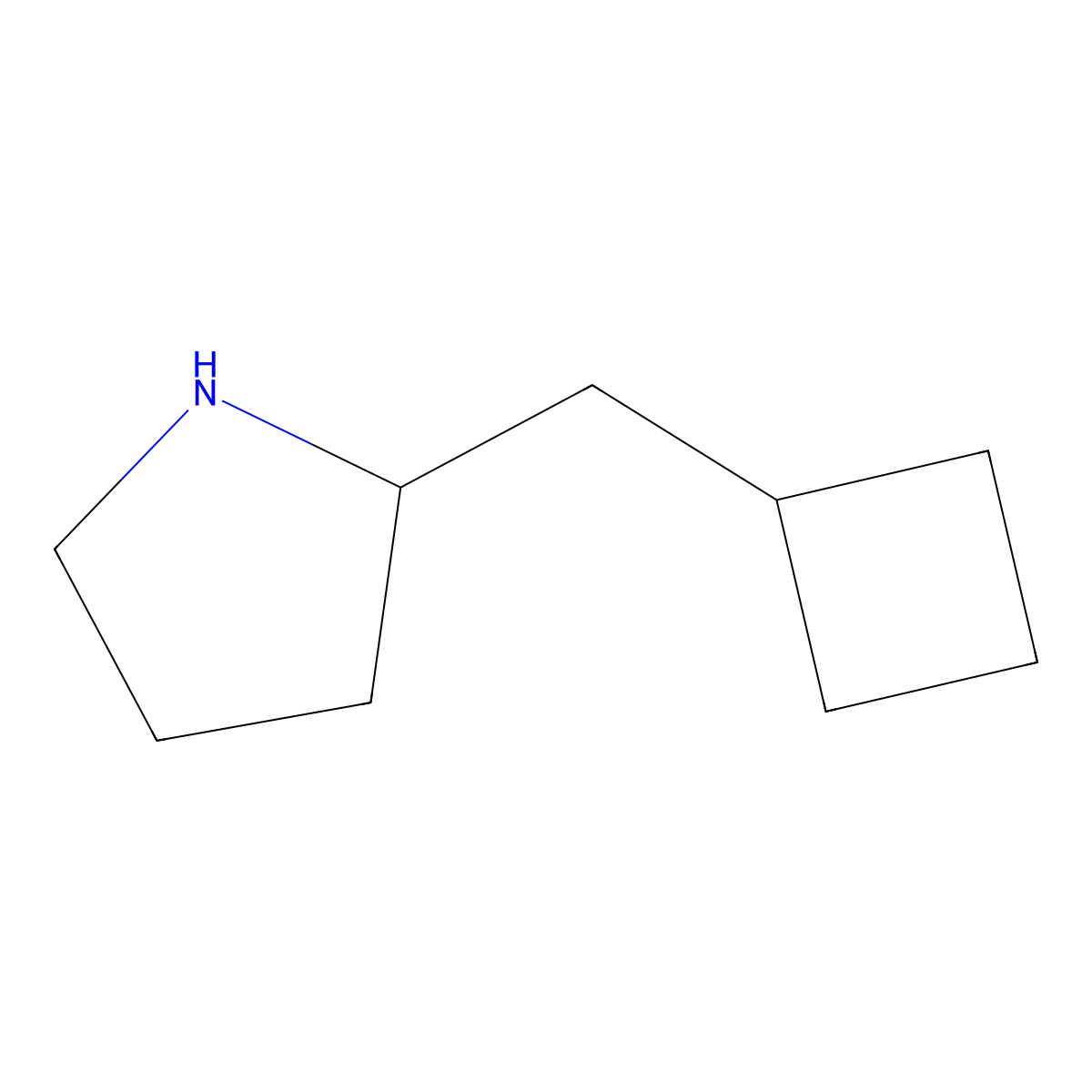 2-(Cyclobutylmethyl)pyrrolidine molecular structure, CAS 1554223-27-6