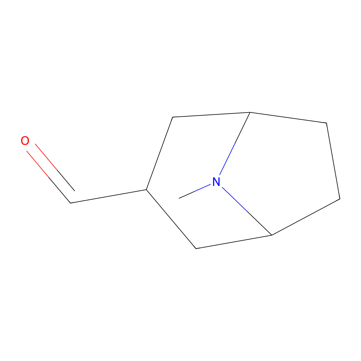 8-Methyl-8-azabicyclo[3.2.1]octane-3-carbaldehyde molecular structure, CAS 1554224-35-9