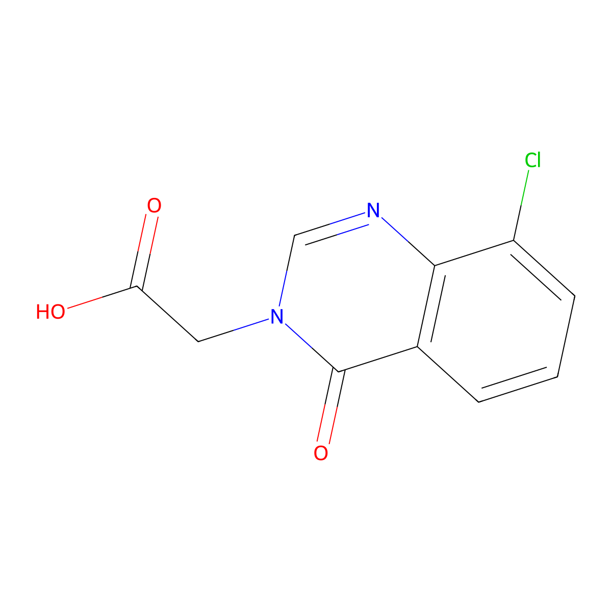 (8-chloro-4-oxoquinazolin-3(4H)-yl)acetic acid molecular structure, CAS 1554257-91-8