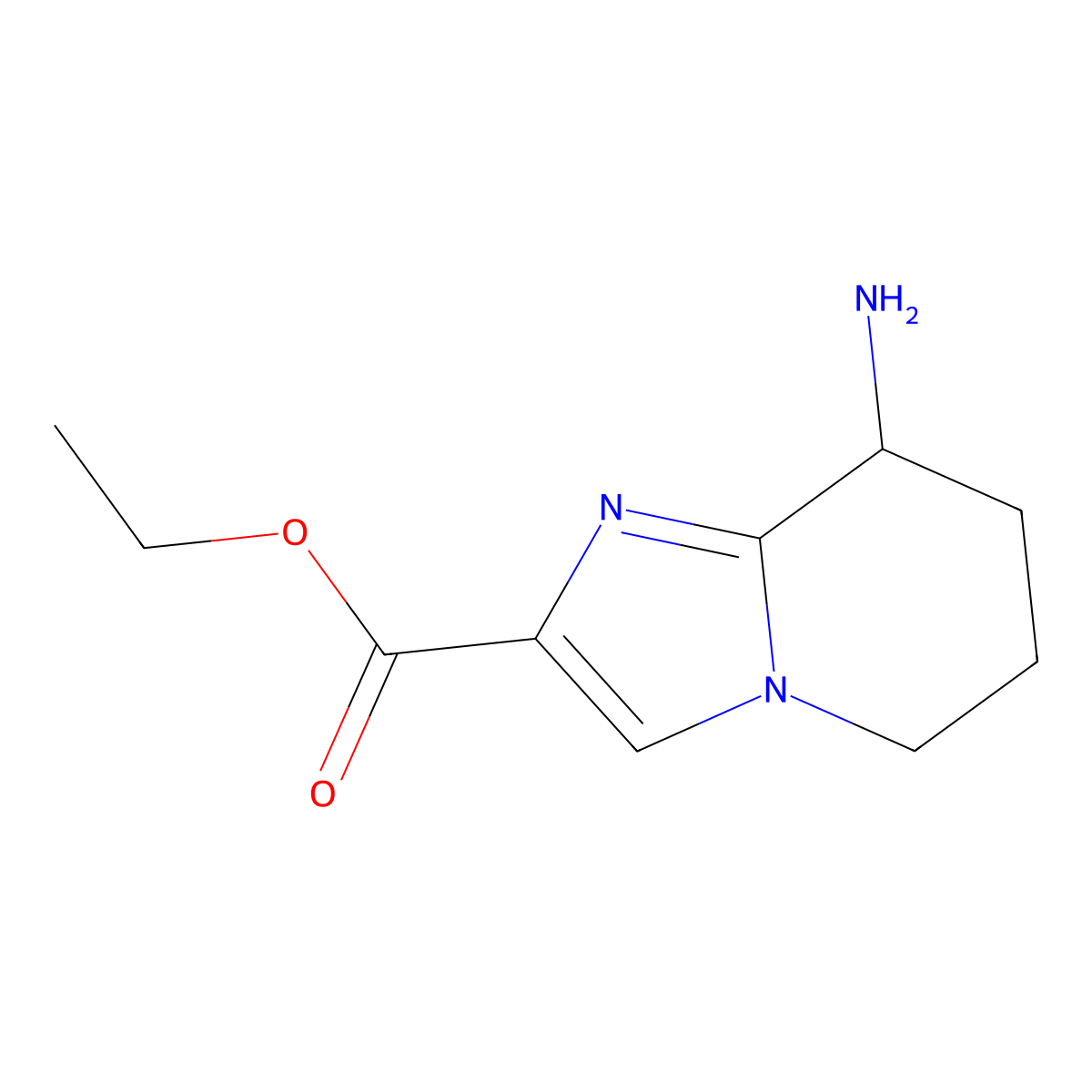 ethyl 8-amino-5H,6H,7H,8H-imidazo[1,2-a]pyridine-2-carboxylate molecular structure, CAS 1554266-86-2