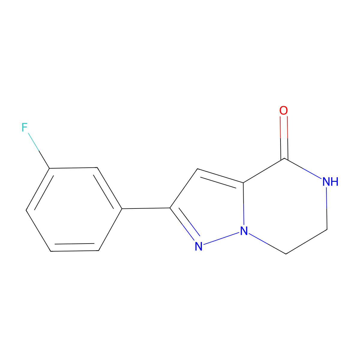 2-(3-Fluorophenyl)-6,7-dihydropyrazolo[1,5-A]pyrazin-4(5H)-one molecular structure, CAS 1554286-01-9