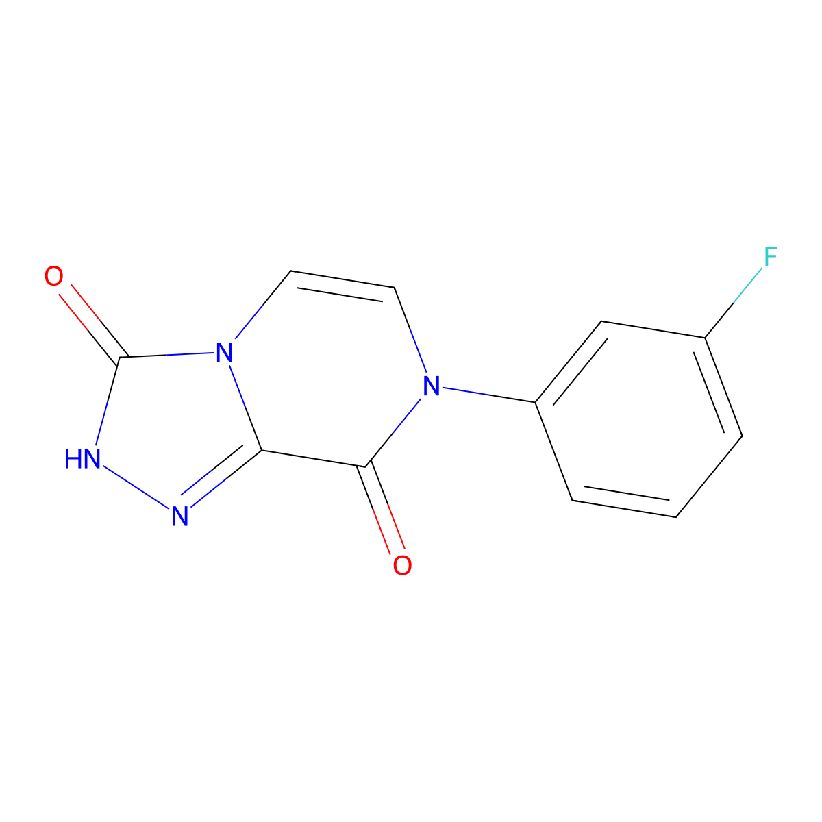 7-(3-Fluoro-phenyl)-2H,7H-[1,2,4]triazolo[4,3-a]pyrazine-3,8-dione molecular structure, CAS 1554286-69-9