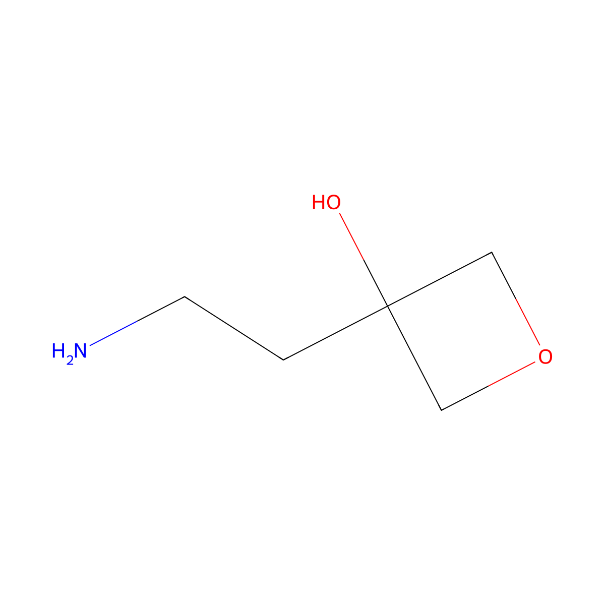 3-(2-Aminoethyl)oxetan-3-ol molecular structure, CAS 1554288-33-3