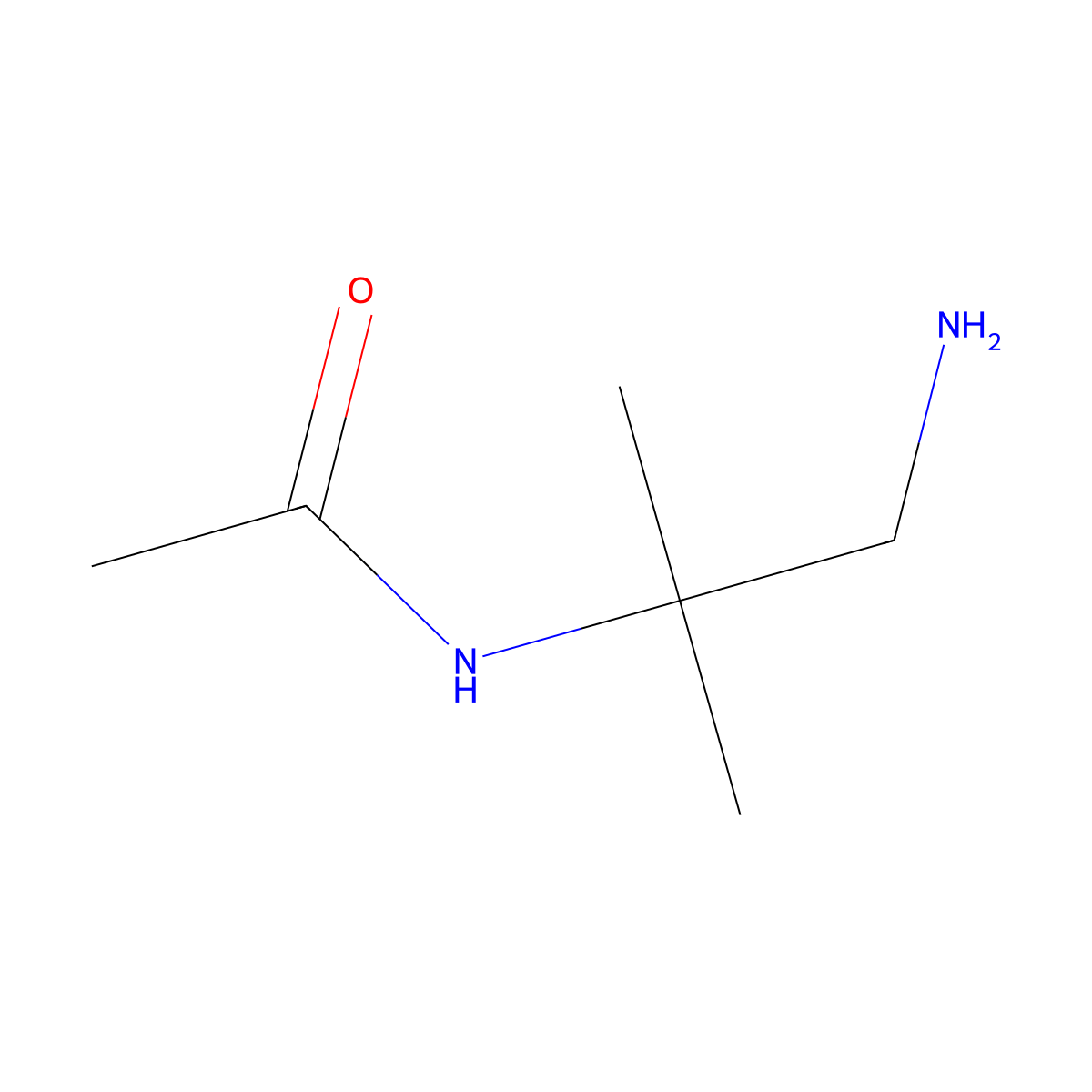 N-(2-Amino-1,1-dimethylethyl)acetamide molecular structure, CAS 15543-78-9