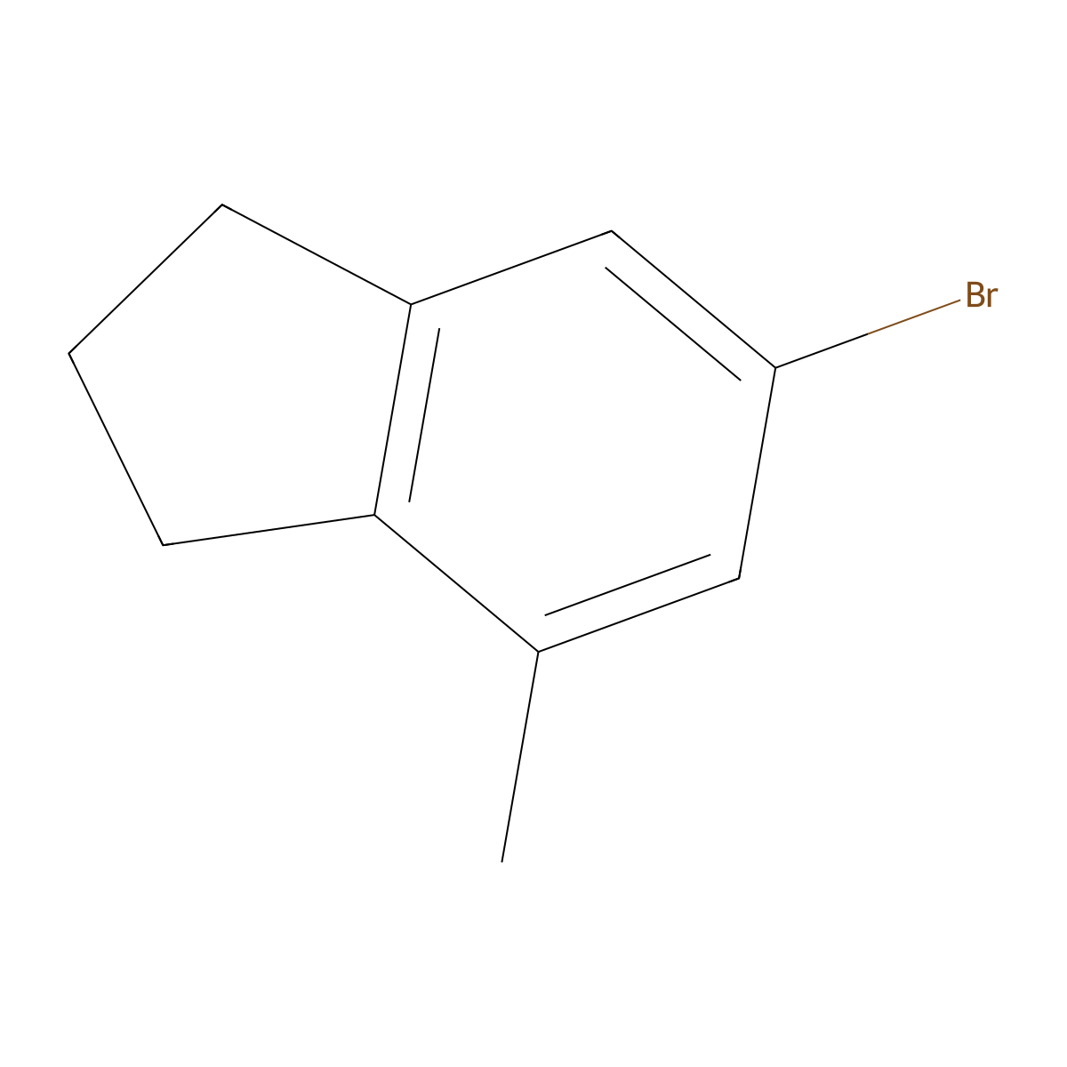 6-bromo-4-methyl-2,3-dihydro-1H-indene molecular structure, CAS 1554306-92-1
