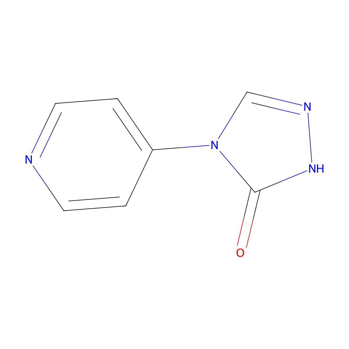 4-(pyridin-4-yl)-4,5-dihydro-1H-1,2,4-triazol-5-one molecular structure, CAS 155431-59-7