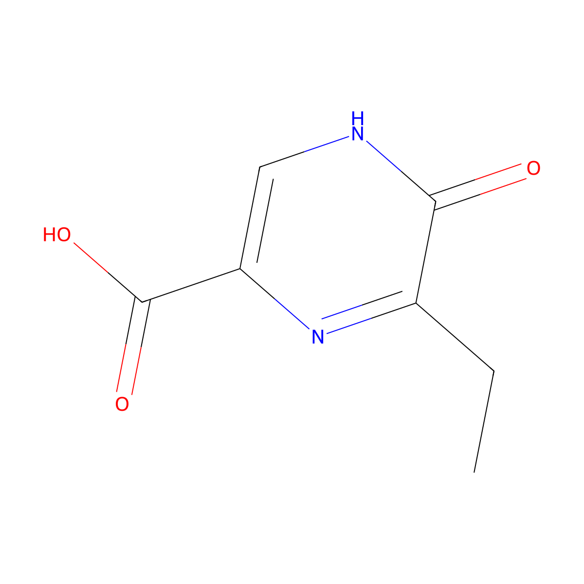 6-Ethyl-5-oxo-4,5-dihydropyrazine-2-carboxylic acid molecular structure, CAS 1554313-53-9