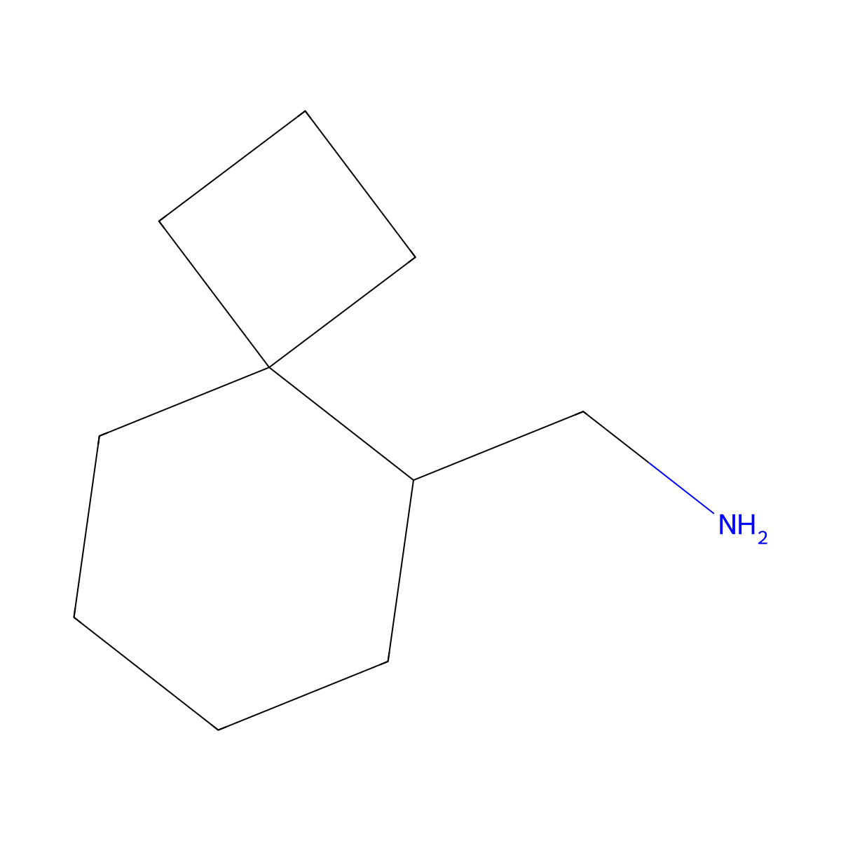 1-{Spiro[3.5]nonan-5-yl}methanamine molecular structure, CAS 1554317-36-0