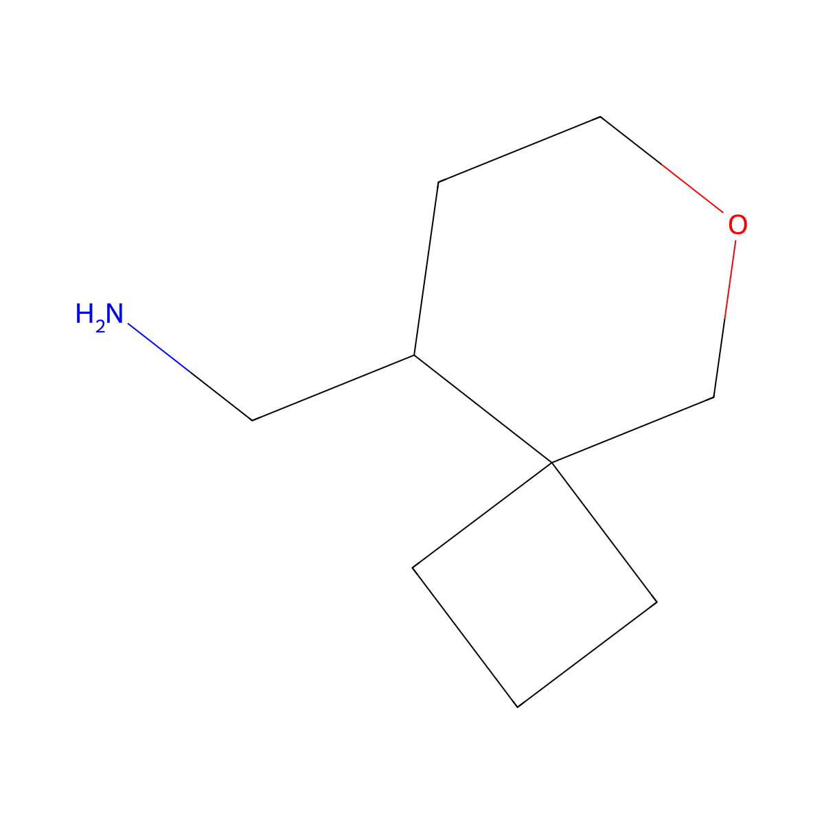 {6-Oxaspiro[3.5]nonan-9-yl}methanamine molecular structure, CAS 1554317-63-3