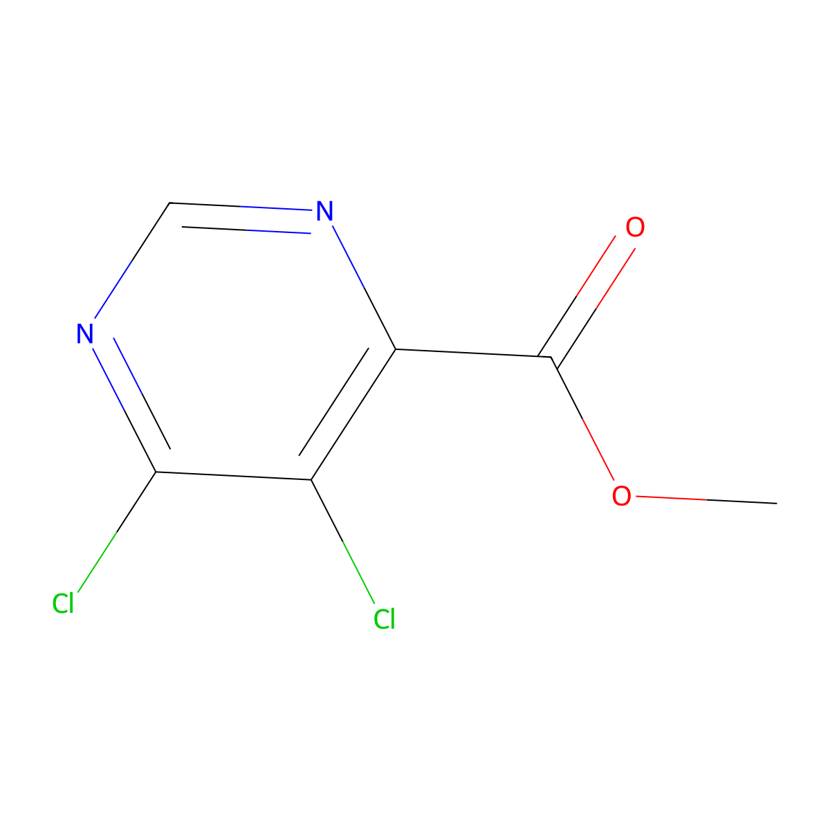 Methyl 5,6-dichloropyrimidine-4-carboxylate molecular structure, CAS 1554322-22-3