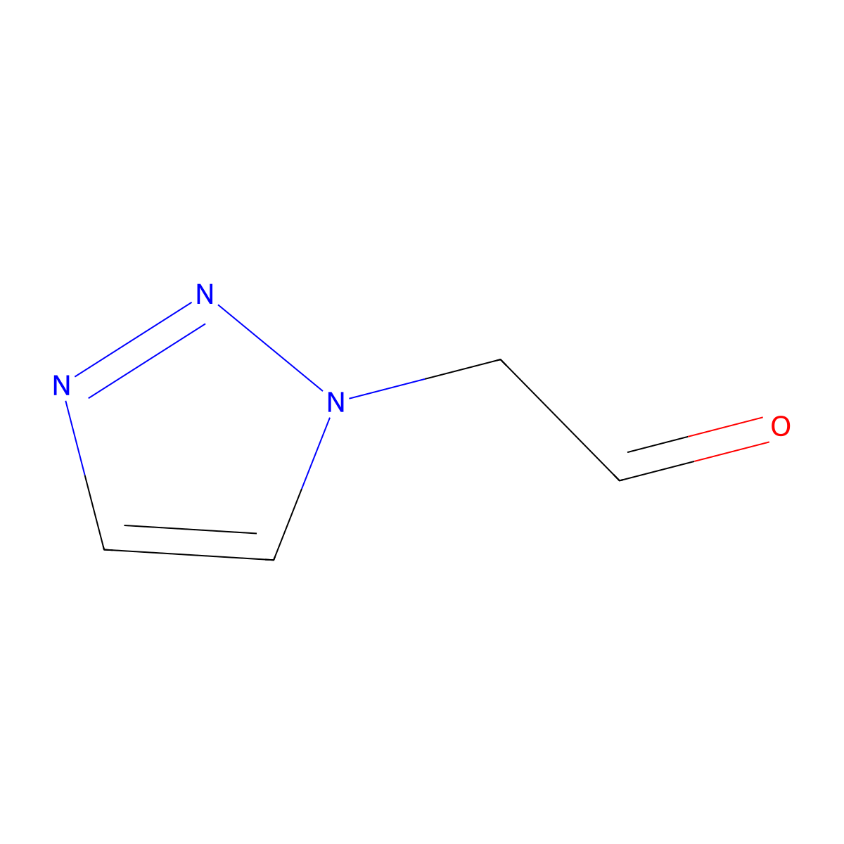2-(1H-1,2,3-Triazol-1-yl)acetaldehyde molecular structure, CAS 1554343-87-1