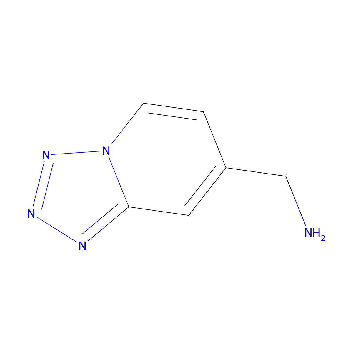 1-{[1,2,3,4]Tetrazolo[1,5-a]pyridin-7-yl}methanamine molecular structure, CAS 1554344-58-9