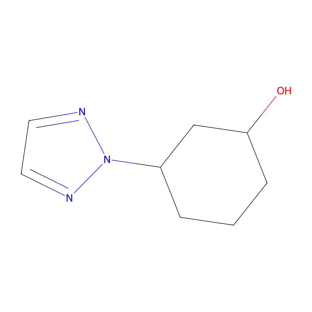 3-(2h-1,2,3-Triazol-2-yl)cyclohexan-1-ol molecular structure, CAS 1554359-83-9