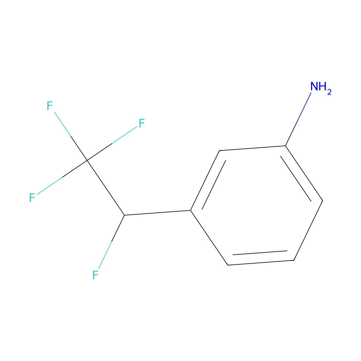 3-(1,2,2,2-Tetrafluoroethyl)aniline molecular structure, CAS 1554367-11-1