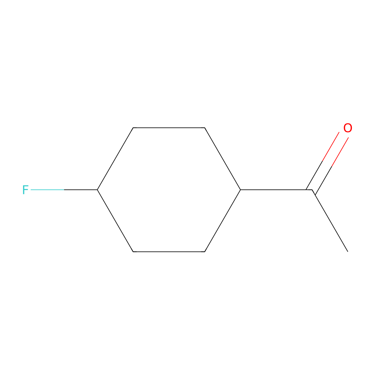 1-(4-Fluorocyclohexyl)ethan-1-one molecular structure, CAS 1554368-43-2