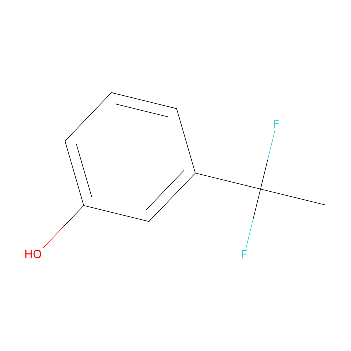 3-(1,1-Difluoroethyl)phenol molecular structure, CAS 1554368-89-6