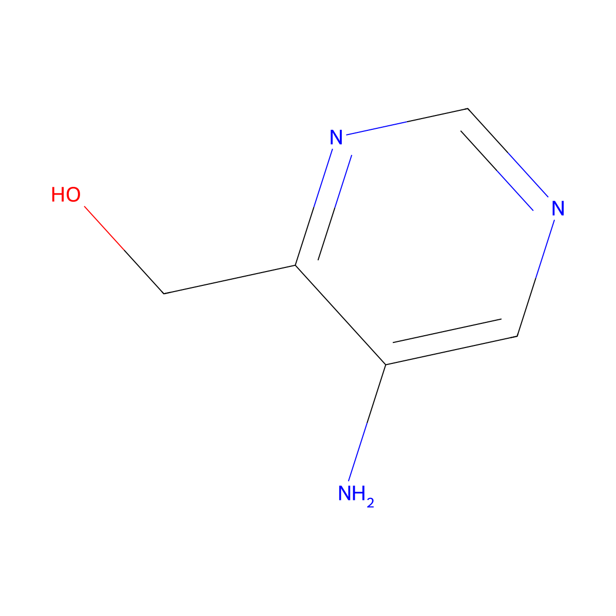 (5-Aminopyrimidin-4-yl)methanol molecular structure, CAS 1554422-56-8