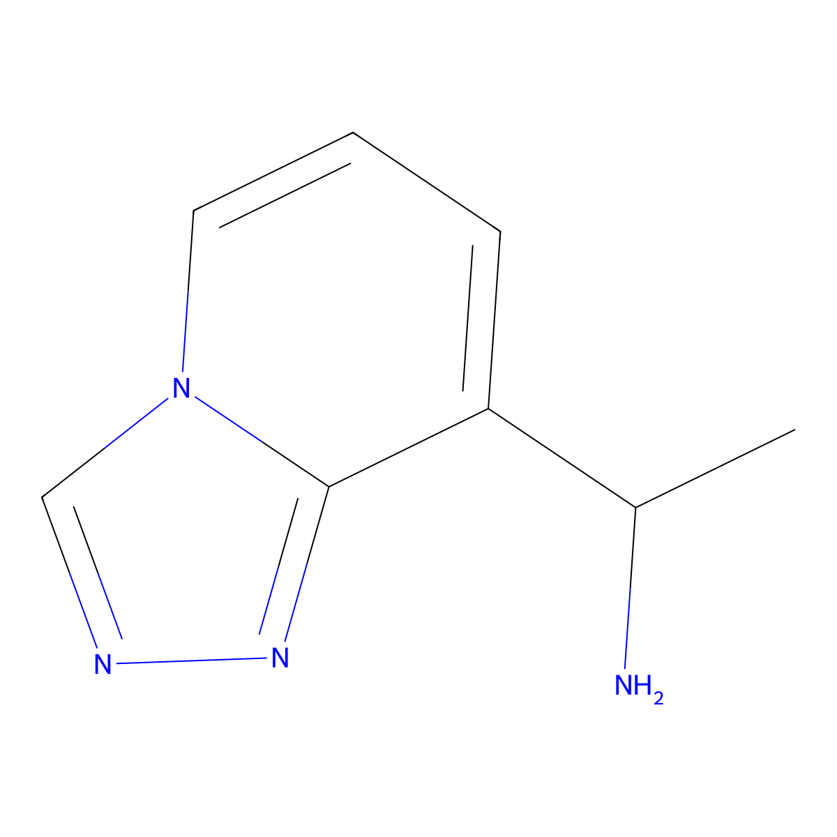 1-([1,2,4]Triazolo[4,3-a]pyridin-8-yl)ethanamine molecular structure, CAS 1554425-57-8