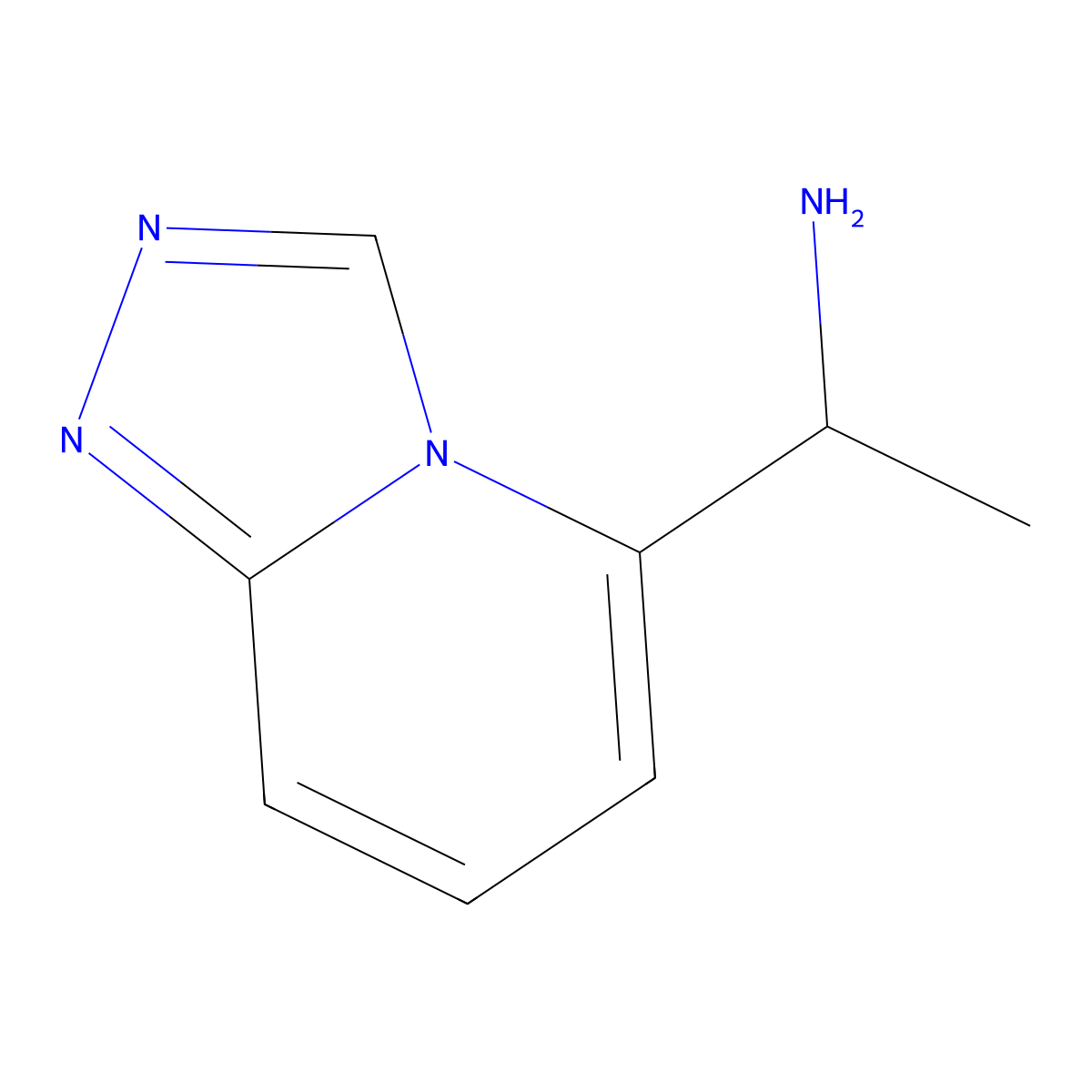 1-([1,2,4]Triazolo[4,3-a]pyridin-5-yl)ethanamine molecular structure, CAS 1554426-18-4