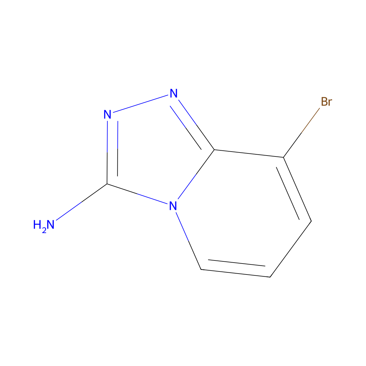 8-Bromo-[1,2,4]triazolo[4,3-a]pyridin-3-amine molecular structure, CAS 1554426-50-4
