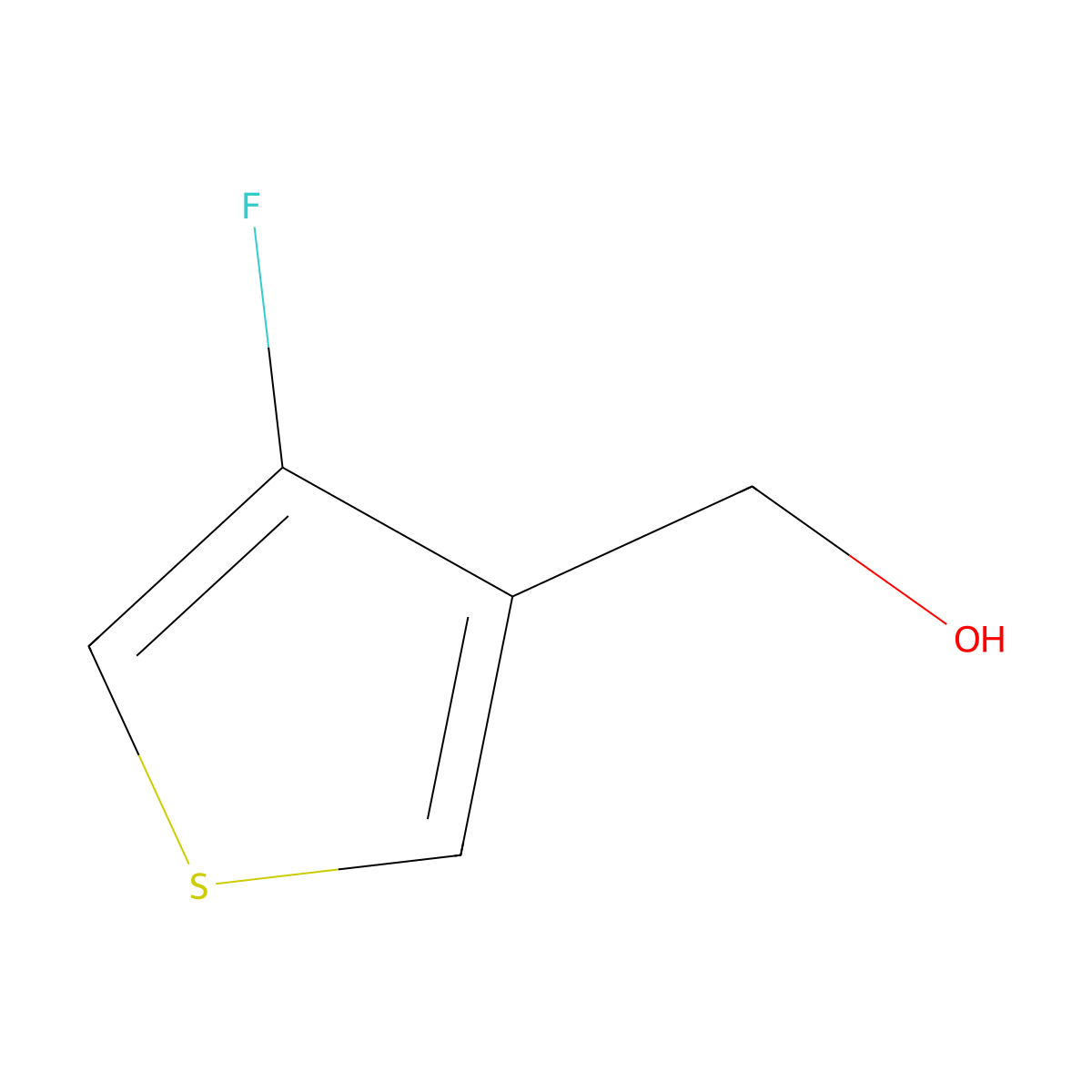 (4-Fluorothiophen-3-yl)methanol molecular structure, CAS 1554434-34-2