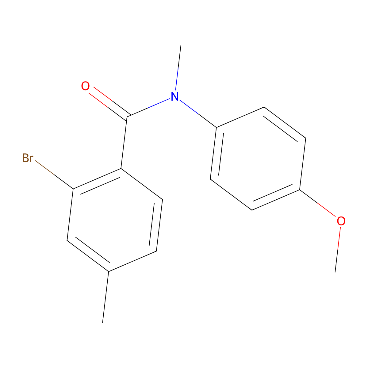 2-Bromo-N-(4-methoxyphenyl)-N,4-dimethylbenzamide molecular structure, CAS 1554450-67-7