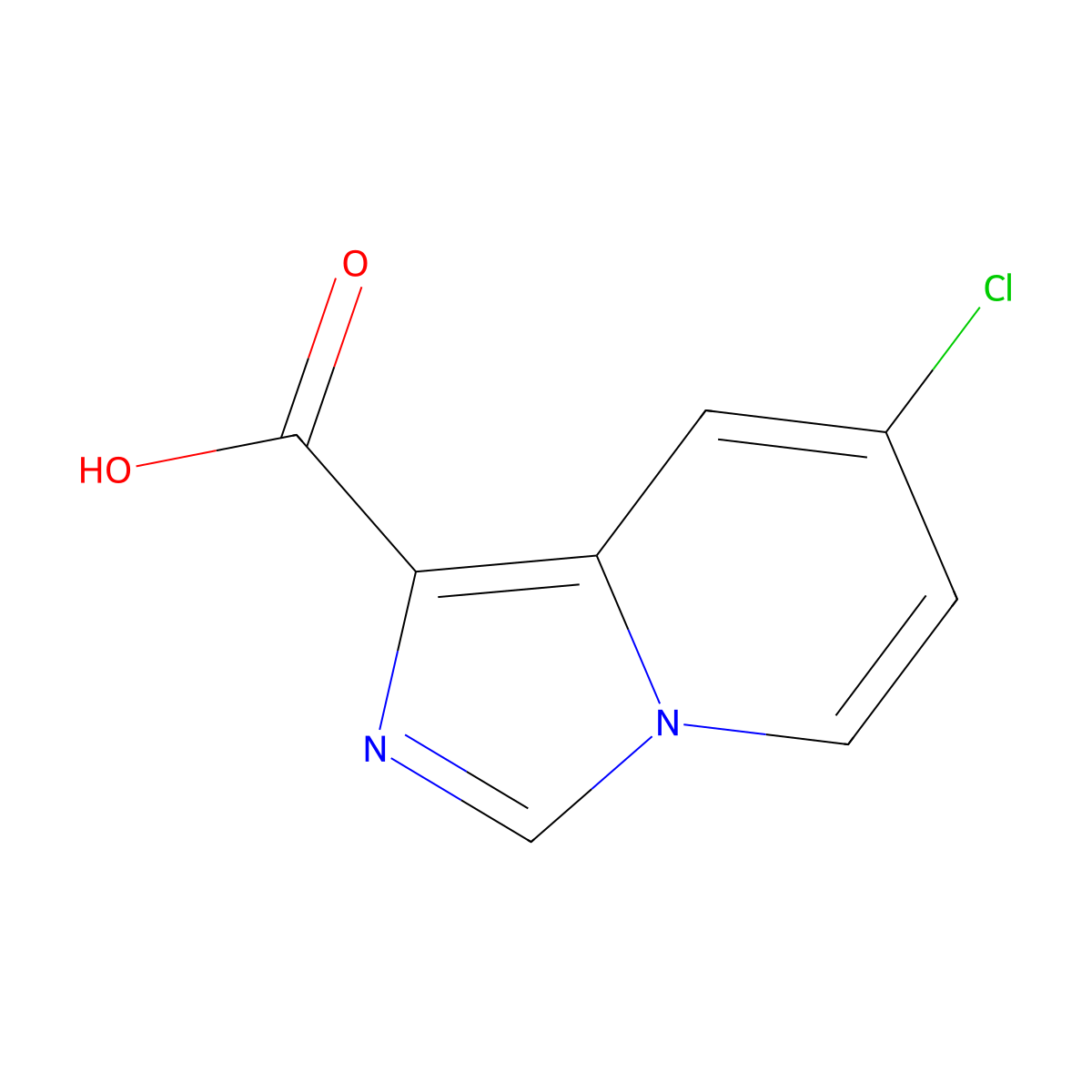 7-Chloroimidazo[1,5-a]pyridine-1-carboxylic acid molecular structure, CAS 1554452-09-3