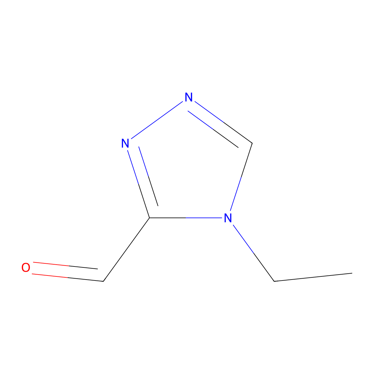 4-ethyl-4H-1,2,4-triazole-3-carbaldehyde molecular structure, CAS 1554453-19-8