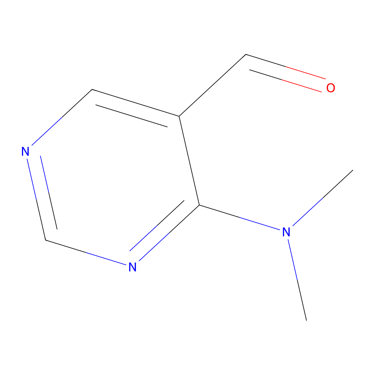 4-(Dimethylamino)pyrimidine-5-carbaldehyde molecular structure, CAS 1554455-04-7