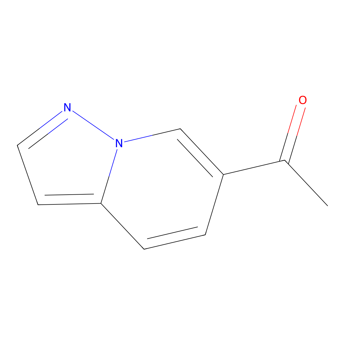1-(Pyrazolo[1,5-a]pyridin-6-yl)ethan-1-one molecular structure, CAS 1554457-35-0