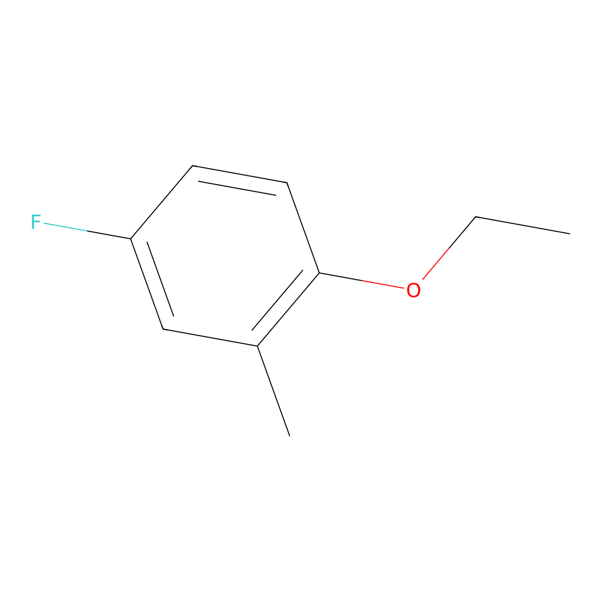 1-Ethoxy-4-fluoro-2-methylbenzene molecular structure, CAS 1554472-93-3